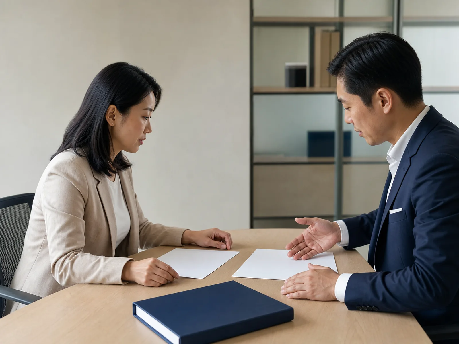 企業負責人與顧問討論董事股東及公司資料變更
