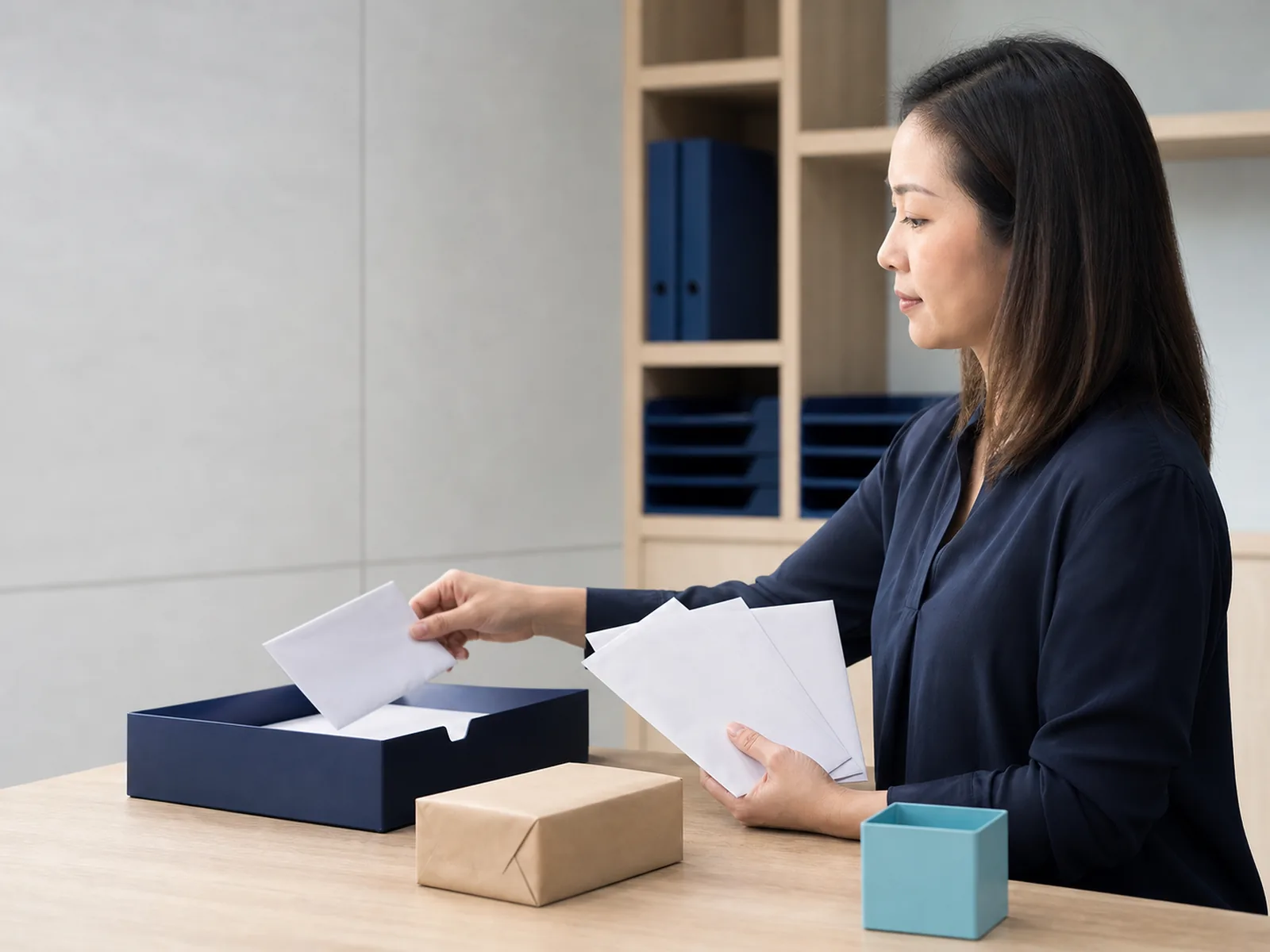 顧問與企業客戶檢視虛擬辦公室郵件通知及轉寄安排